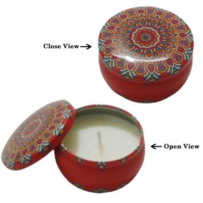 "Cute scented candle with lid (Red Color) - Click here to View more details about this Product